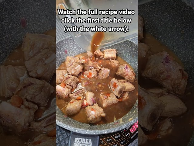 Rib Lovers' Favorite! Melt-in-Your-Mouth Ribs! 😋  #shortsvideo #viralshort #porkribsrecipe
