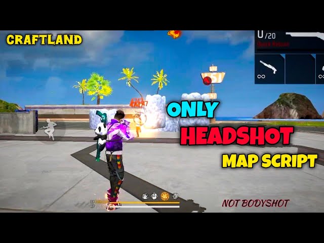 ONLY HEADSHOT CRAFTLAND MAP SCRIPT AFTER UPDATE | #LB2GAMER