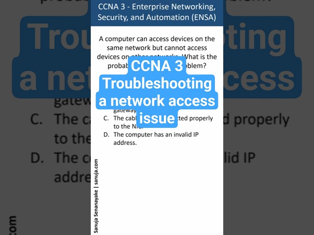 A computer and network access - CCNA Bite 48