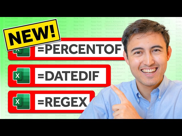 NEW Excel Formulas You Need to Know in 2026