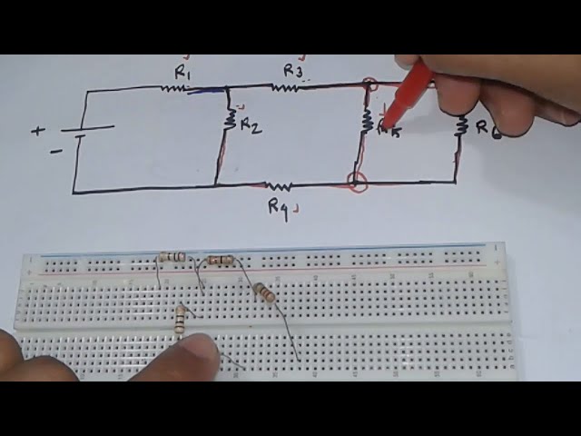 Series Parallel Hard Combination Circuit on a Breadboard || Series-Parallel Circuit Experiment