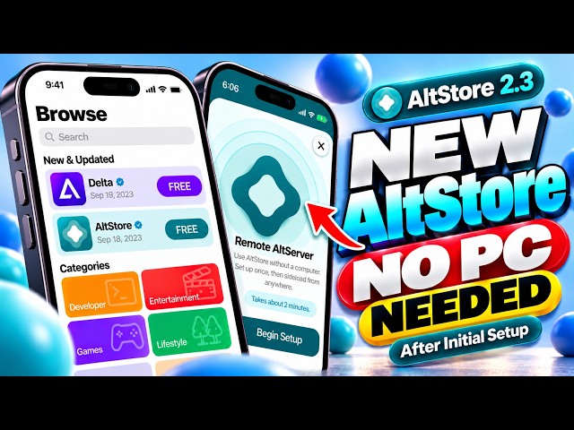 NEW AltStore on iOS: Sideload & Refresh Apps Without a PC Anywhere!