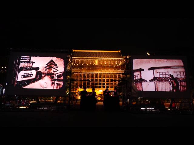 2015.03.15 京都東山花灯路 サンドアート 「琳派四百年」