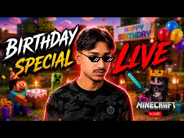 🥳 It's My Birthday! 🎂 Minecraft LIVE | Survival + Fun With Subscribers