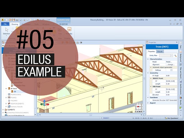 Structural calculation software for Masonry - EdiLus Example #05