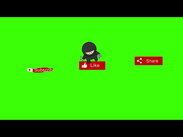 Like Share Subscribe Green Screen Animation | Aavesh Creations