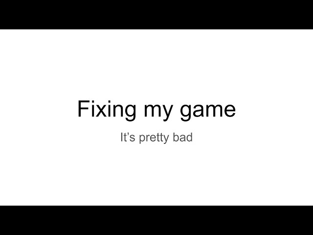 Reworking my Horror Fishing Game