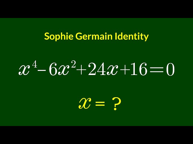A Nice Algebra Problem | Math Olympiad x = ?