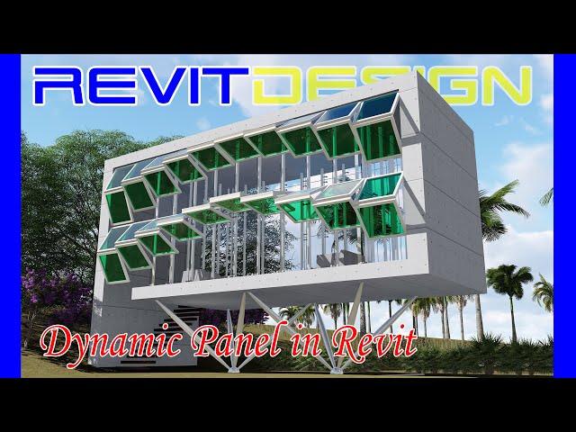 RD141. Dynamic Bi-fold Frame Glass Panel in Revit. Revit Kinetic Facade.
