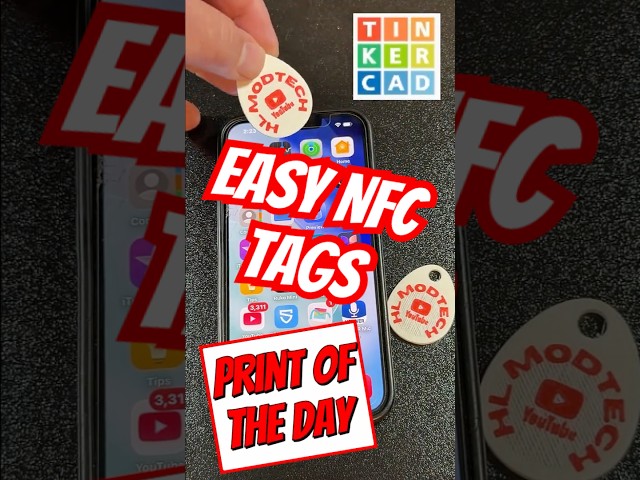 Make an NFC Tag in Tinkercad: These are so darn slick!