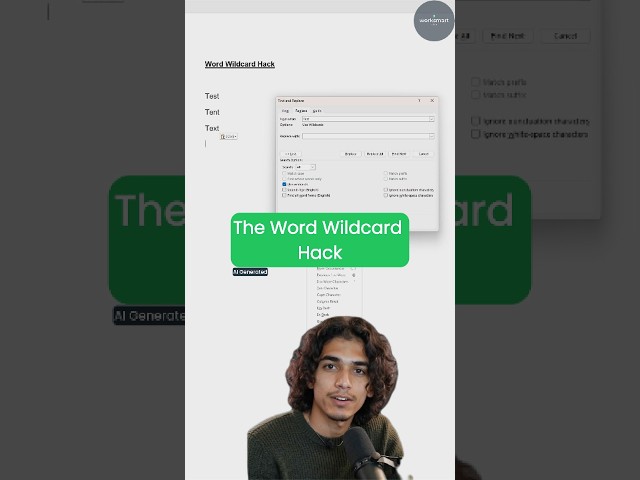 Word's Hidden Find & Replace Upgrade (Wildcards)