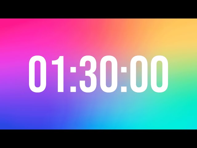 90 MINUTE TIMER - WITH HAPPY MUSIC IN THE END FOR ALARM