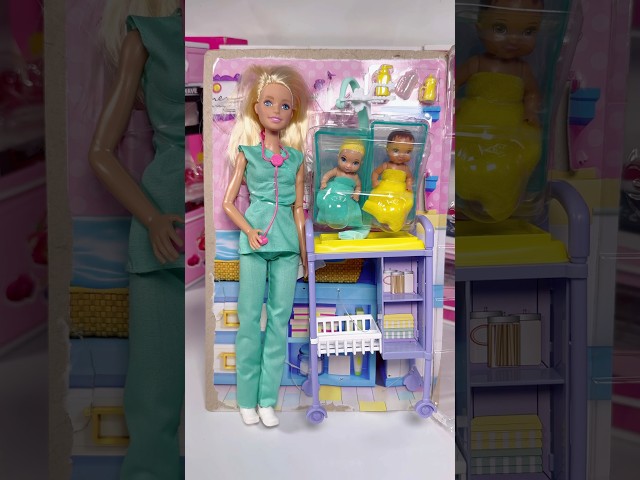 Satisfying With Unboxing Barbie Doctor Set Toys,ASMR Video #shorts