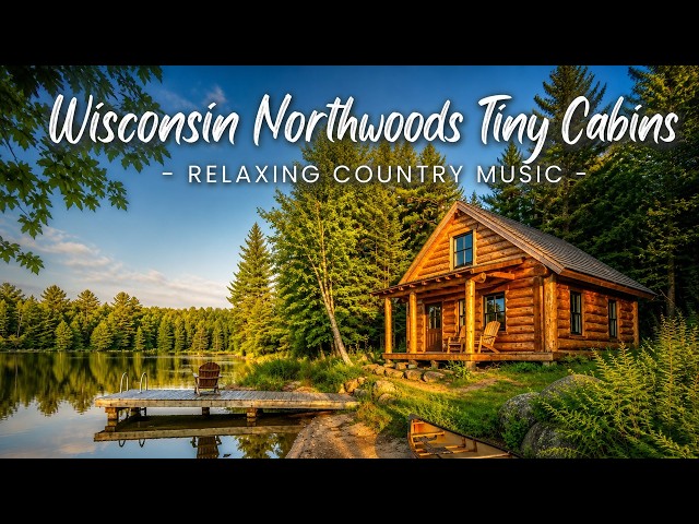 Wisconsin Northwoods Tiny Cabins | Relaxing Country Music