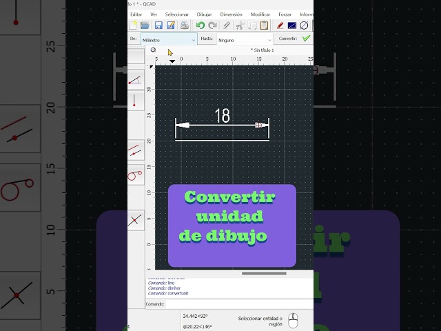 How to change drawing units in QCAD