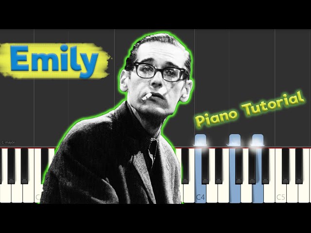 Bill Evans - Emily - Jazz Piano Tutorial (~sheets and MIDI in description!~)