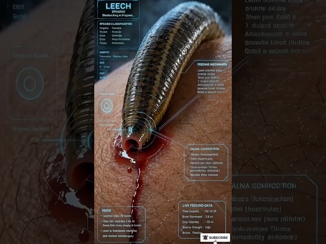 Leech (जोंक): खून चूसने वाला doctor 🏥 #ytshorts #neet #biofacts