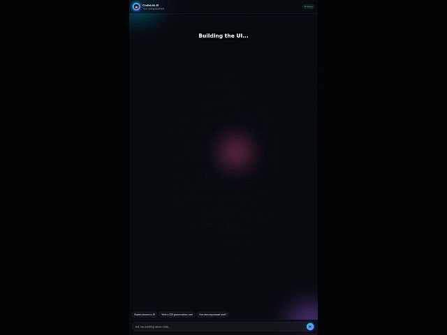 I Built an AI Chat Website Using HTML, CSS & JavaScript 🤯🤖 #HTML #CSS #JavaScript #Coding #Shorts
