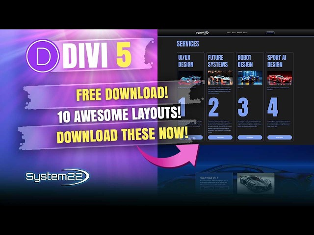 Divi 5: 10 FREE CSS Subgrid Layouts – Download, Import & Customize!