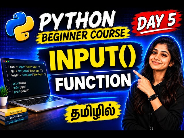 🐍 Python input() Function Explained | Python Beginner Course – Day 5