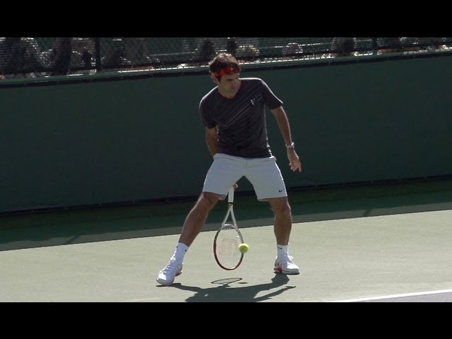 Roger Federer Between the Legs in Super Slow Motion - Indian Wells 2013