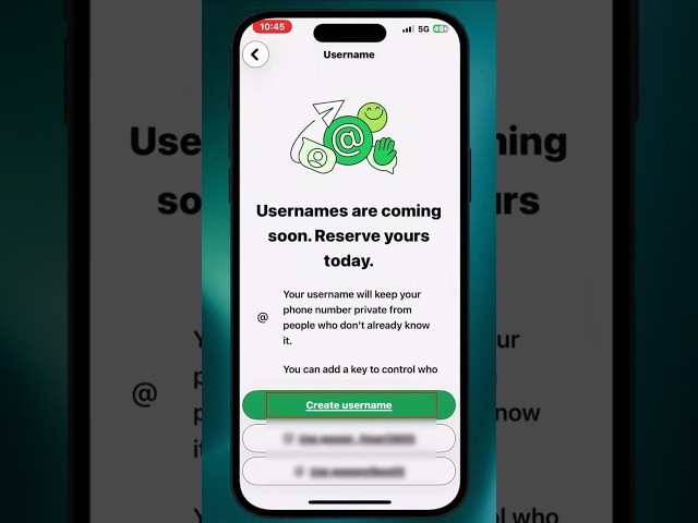 🚀 WhatsApp has introduced the new Username feature!