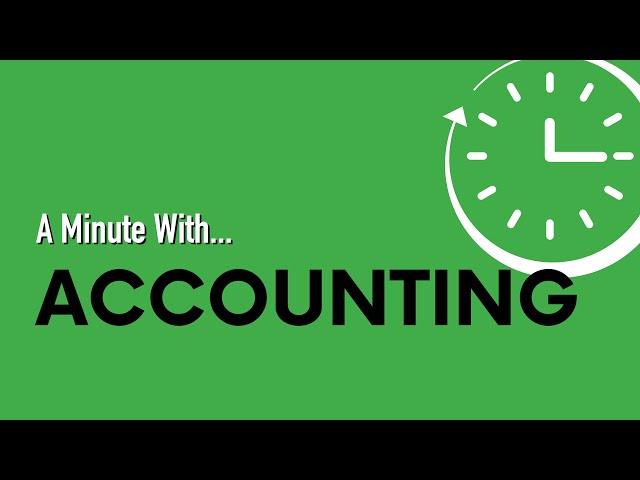 A Minute With ... Accounting