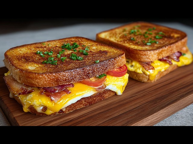 The ONLY Grilled Breakfast Sandwich You’ll Ever Want Again!❗ Easy & Crazy Delicious