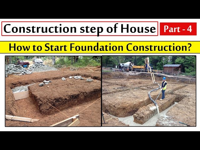 Construction Steps of House Part -4 | How to Start Foundation Construction? |