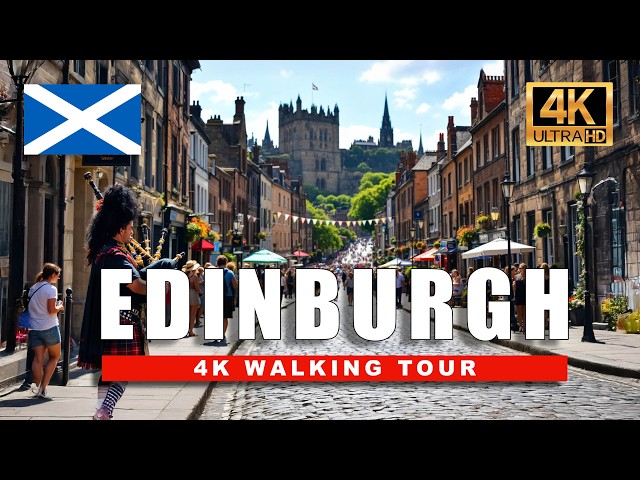 Edinburgh in Summer — Walking Scotland’s Most Magical City | 4K