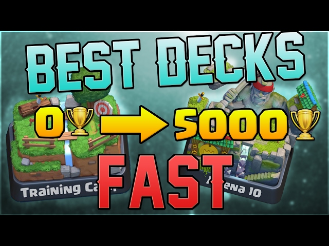 Clash Royale - Best Decks for Trophies! (Top Decks for Trophy Pushing)