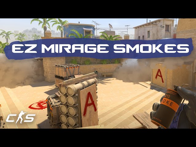 CS2 Mirage - EVERY T-Side Smoke in UNDER 2 MINUTES!