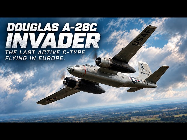 Douglas A-26C Invader . The Last Active C-Type Flying In Europe .