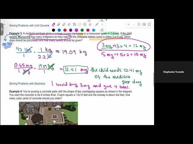 Unit Conversions Example 3 & 5