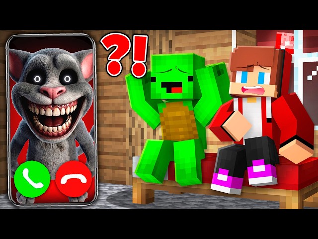 Why Mikey and JJ Get a Call from Tom.exe in Minecraft ?! - Maizen