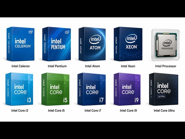 Every Intel Processors Explained in 12 Minutes!