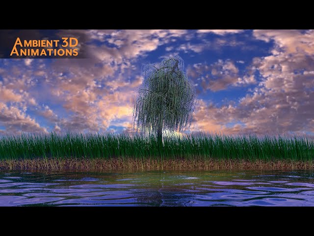 Relaxing Near the Water for Sleep and Yoga | Pond Animation
