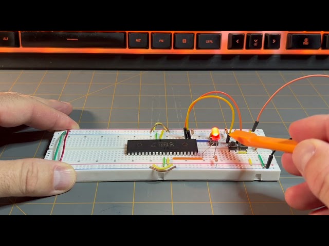 Super Simple LED Switch Project (PIC microcontroller)