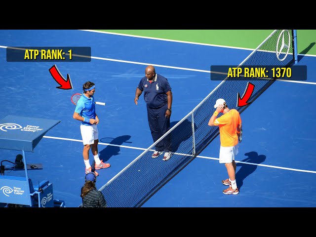 What Happens if ATP No.1 faces ATP No.1370? | Tennis Rarest Match