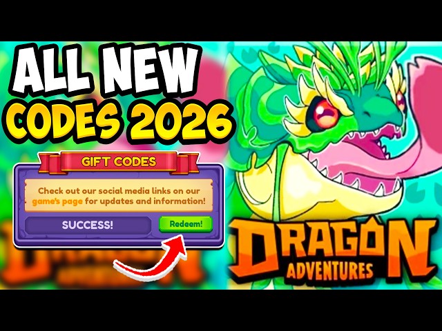 *JUNGLE UPDATE* ALL WORKING CODES FOR DRAGON ADVENTURES IN 2026! ROBLOX DRAGON ADVENTURES CODES