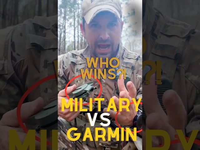 What's Better?! Military Grade vs Garmin Watch #shorts #compass #gear