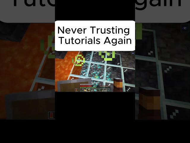 Never Trusting Tutorials Again #unstableuniverse #minecraft