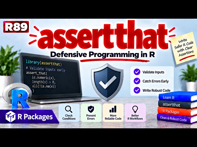 R89 | assertthat — Defensive Programming in R | R Packages | Uplatz