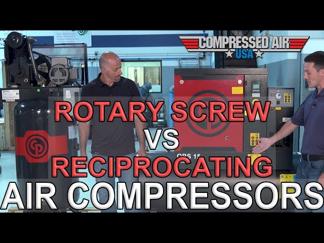 Rotary Screw VS Reciprocating Air Compressors | CompressedAirUSA.com