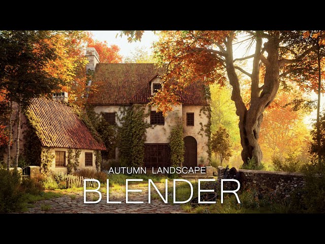 How to Create STUNNING Autumn Landscape in BLENDER
