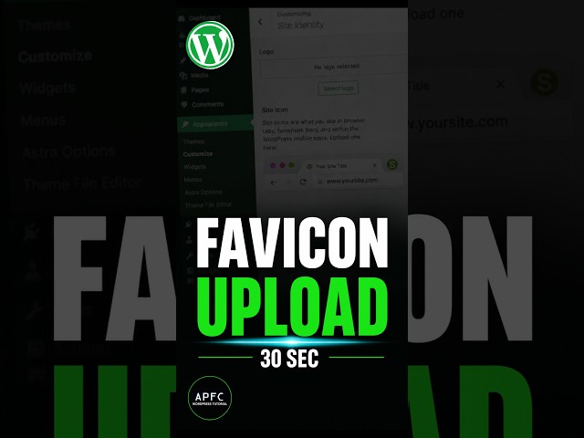 How to Upload a Favicon in WordPress | 30 Second Tutorial