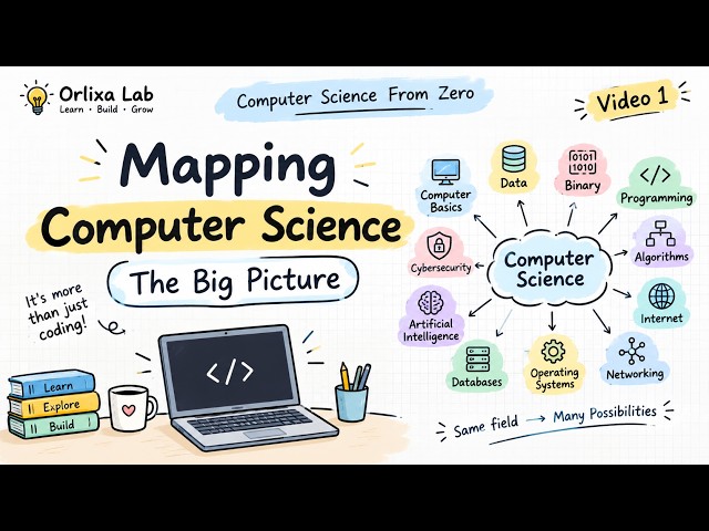 Mapping Computer Science — The Big Picture | Computer Science From Zero #1
