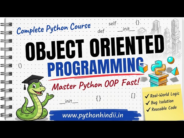 Python OOPs Explained with Real Life Examples | Master Python Fast