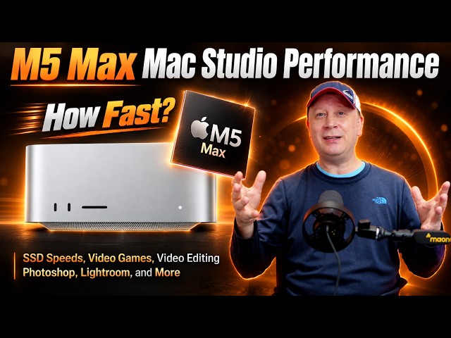 M5 Max Mac Studio Performance Benchmarks - Gaming, CPU, GPU, Photoshop, Video Editing, and More