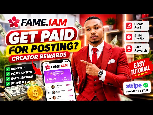 FAME.IAM App: Get Paid for Posting? | Full Tutorial & Stripe Setup